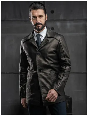 Новинка, мужская куртка из натуральной кожи, верхняя одежда | AliExpress