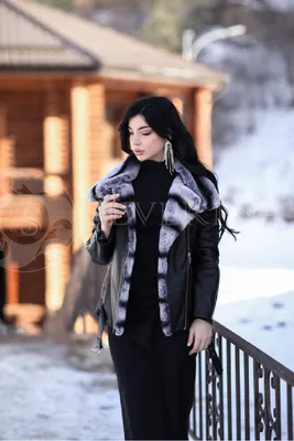 Кожаная куртка из натуральной кожи «Jumbo» - цвет черный купить c доставкой  в Москве | CITY FURS