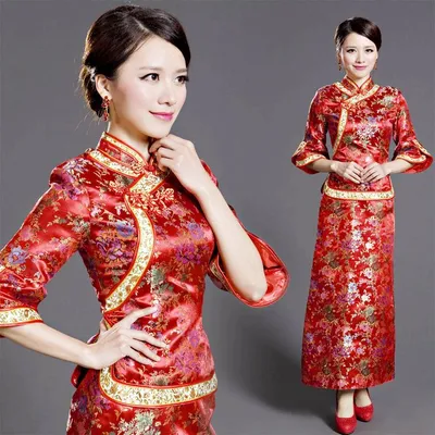 Одежда Китая всегда яркая, оригинальная | Китайские свадебные платья,  Модные стили, Одежда