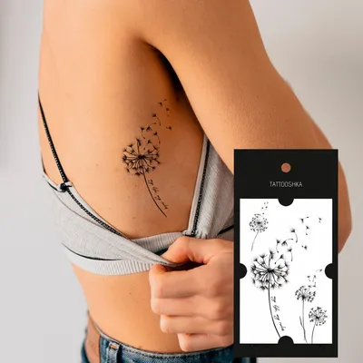 Одуванчики с креативными татуировками для женщин и мужчин | AliExpress