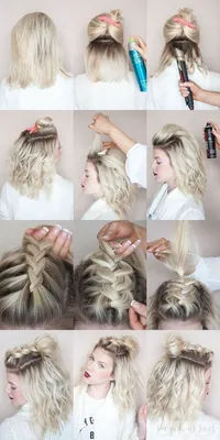 15 быстрых причесок в офис, которые легко повторить | Braids for short  hair, Short hair styles, Hair styles