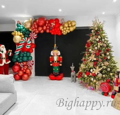 Рамка из шаров.Оформление шарами на Новый год.Баку.Bakuballoons | Christmas  balloons, Christmas ornaments, Christmas bulbs
