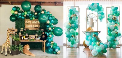 Украшение шарами на Новый год - новогоднее оформление | Композиции из  воздушных шаров на Новый год