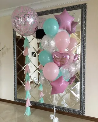 Оформление воздушными шарами Выписка из роддома ✓ Украсить комнату шарами  недорого