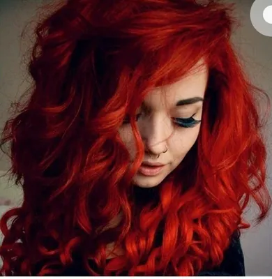 Девушка-огонь, огненно-рыжие волосы…» — создано в Шедевруме