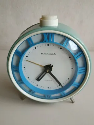 Vintage Mechanical Clock Alarm Винтажный Будильник Янтарь Механические Часы  СССР | eBay