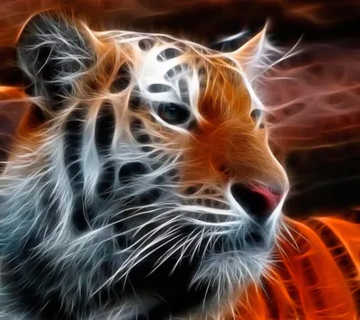 Картина по номерам Strateg ПРЕМИУМ Огненный тигр размером 40х50 см (GS321)