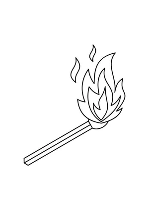 Рисунок бревна со словами «огонь». | Премиум векторы