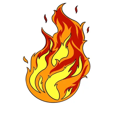 яркий огонь. векторный рисунок Иллюстрация вектора - иллюстрации  насчитывающей опасность, яркое: 224316329