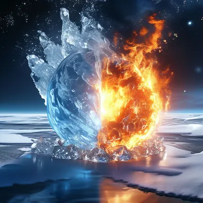 🔥огонь и лёд🧊. огонь и лёд…» — создано в Шедевруме