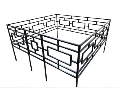 Ограды на могилы в Москве, недорого купить оградку на кладбище, фото и цены  на изготовление
