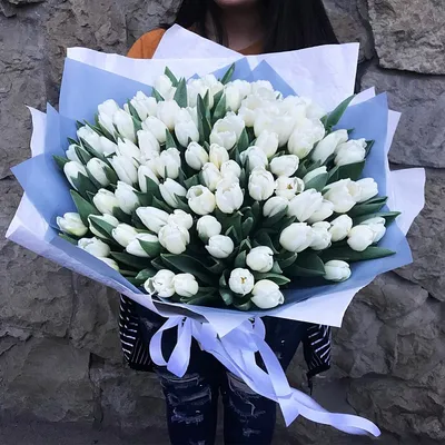 Микс из тюльпанов в букете - 151 шт. за 32 290 руб. | Бесплатная доставка  цветов по Москве