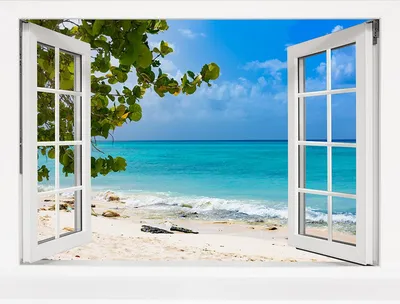 Окно с видом на море фото фото