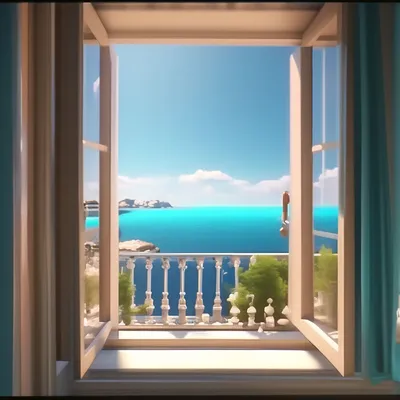 Вид из окна на море - красивые фото