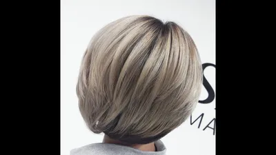 Балаяж на короткие волосы или мелирование через лопатку #волосы #омбре  #hair #blonde #блонд - YouTube