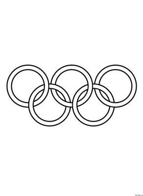 Нужно обрисовать олимпийские кольца - Demiart