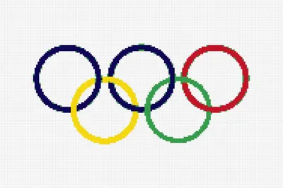 Схема вышивки «Олимпийские кольца» (№157735) - Вышивка крестом