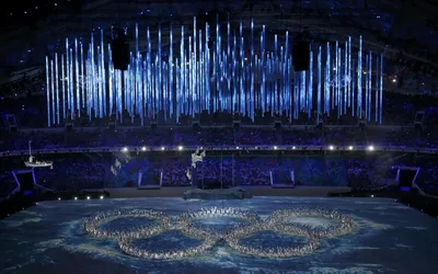 Казус с олимпийскими кольцами \"переиграли\" на церемонии закрытия Олимпиады  в Сочи — Сочи-2014