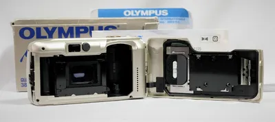 Olympus Mju zoom 140 Deluxe panorama пленочный фотоаппарат – Retrocam