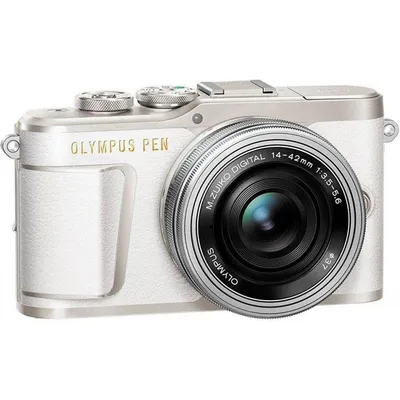 Фотоаппарат OLYMPUS E-PL9 14-42 mm Pancake Zoom Kit (V205092WE000)  white/silver – купить в Киеве онлайн: фото, отзывы, характеристики,  сравнение цен в интернет-магазинах Украины | AllBay
