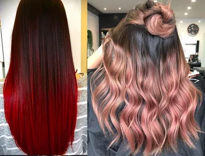 Окрашивание Ombre Hair (омбре, балаяж, растяжка цвета) - «Омбре на темные черные  волосы....смотрится дешево.... » | отзывы