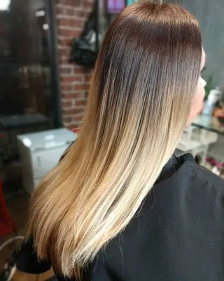 Купить MERISIHAIR красивые длинные прямые волосы без челки Ombre темно-коричневый  светлый цвет синтетический парик для женщин | Joom