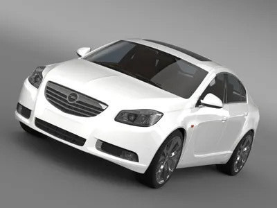 Opel Insignia Turbo 2008-13 3D Model - FlatPyramid