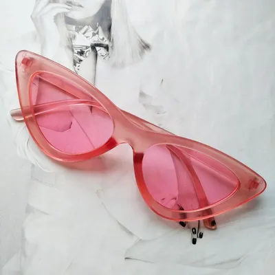 Треугольные очки солнцезащитные кошачий глаз цветная оправа Розовый  (ID#717683715), цена: 250 ₴, купить на Prom.ua