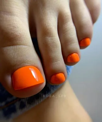 Оранжевый педикюр (40 фото идей): выбираем дизайн в ярко-оранжевом цвете |  Gorgeous feet, Nails, Beauty