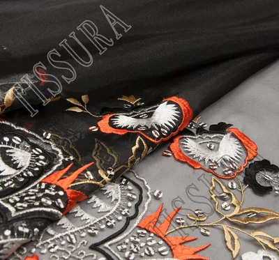 Органза вышивка Турция в интернет-магазине Ярмарка Мастеров по цене 1430 ₽  – JDK72BY | Шторы, Екатеринбург - доставка по России