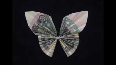 Origami out of money heart - YouTube