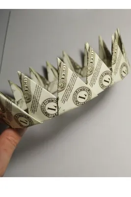 a pyramid of money. origami pyramid - YouTube