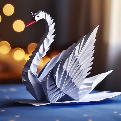 Лебеди оригами / Оригами / В рукоделии