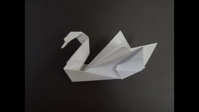 How to make a swan out of paper. Origami paper swan. - YouTube