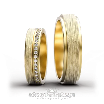Оригинальное обручальное кольцо, бриллианты, желтое золото, 585 проба в  Москве, цена 152900 руб.: купить в интернет-