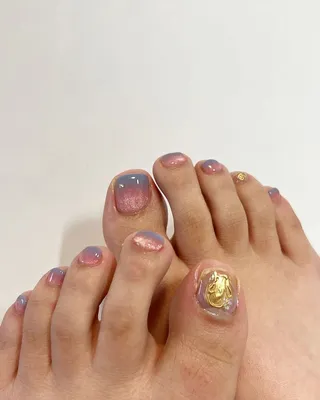 2021 Оригинальный и стильный дизайн педикюра 50 фото | Toe nails, Pedicure  designs, Toe nail art