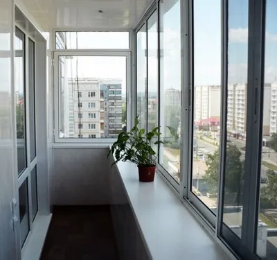 Алюминиевые окна на балкон - цена от 2393 р./м² в Москве