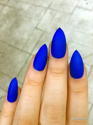 matte blue mani. #nails | Нейл-арт, Маникюр, Дизайнерские ногти