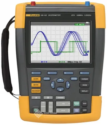 Промышленный портативный осциллограф Fluke 190-102/EU -Осциллографы-мультиметры  ScopeMeter® -Каталог FLUKE