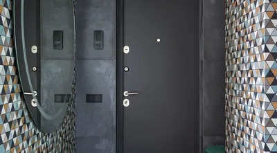 Входная дверь в интерьере квартиры изнутри и снаружи, дизайн входной двери  с фото