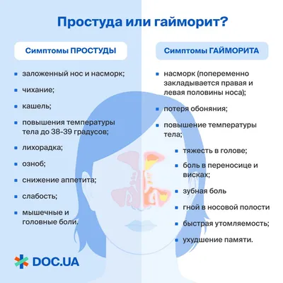 Простуда или гайморит? | doc.ua