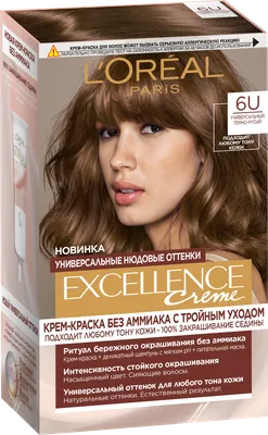 Краска для волос L'Oreal Paris \"Excellence\", оттенок 6.32, Золотистый темно- русый, цвет: , LO006LWIVP14 — купить в интернет-магазине Lamoda