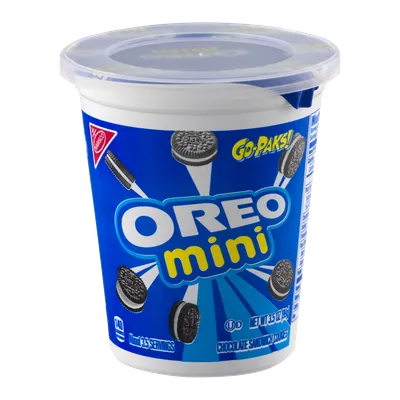 Amazon.com : OREO Mini Chocolate Sandwich Cookies, Go-Paks, 12 - 3.5 oz  Cups : Everything Else