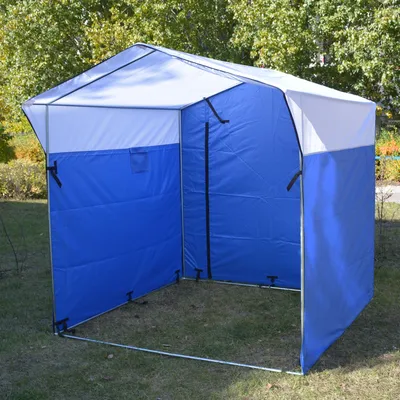 Быстросборная торговая палатка шатер с козырьком 2х2 м Серии S1 | Мир  дачника
