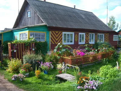 Красоты России on X: \"Красивый палисадник возле дома  https://t.co/9BQdnYCfcK\" / X