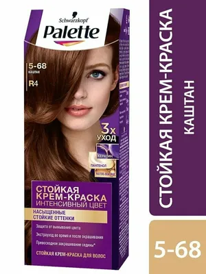 Крем-краска для волос Palette R4 (5-68) Каштан 110мл х 2шт — купить в  интернет-магазине по низкой цене на Яндекс Маркете