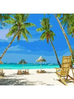 Скачать 3840x2160 пляж, пальмы, море, природа, пейзаж обои, картинки 4k uhd  16:9