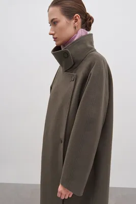 Женское пальто, цвет Темно-зеленый, артикул: FAD11054_2127. Купить в  интернет-магазине FINN FLARE