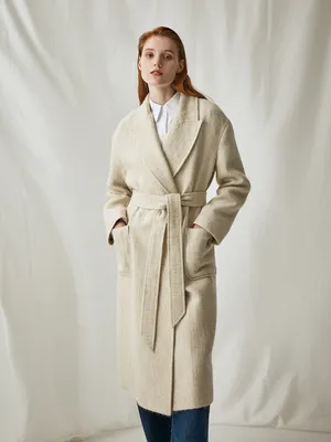 Пальто шерстяное прямого кроя ELIS (арт. PD0035 , цвет Бежевый) - купить за  5 999 ₽ в интернет-магазине elis.ru