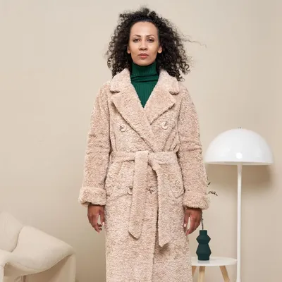 Бежевое пальто для женщин на сезон осень-весна 2022-2023 - Фабрика пальто  Giulia Rosetti